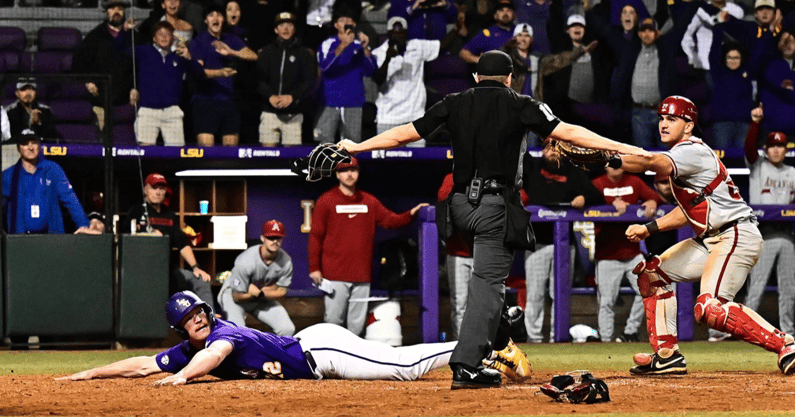 LSU beat Arkansas in Game 1 with a walk-off winner (Photo: LSU Athletics)